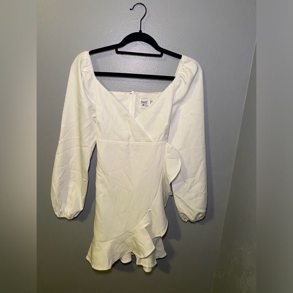 Josephina Mini Dress White- Size 8 - Picture 3 of 7